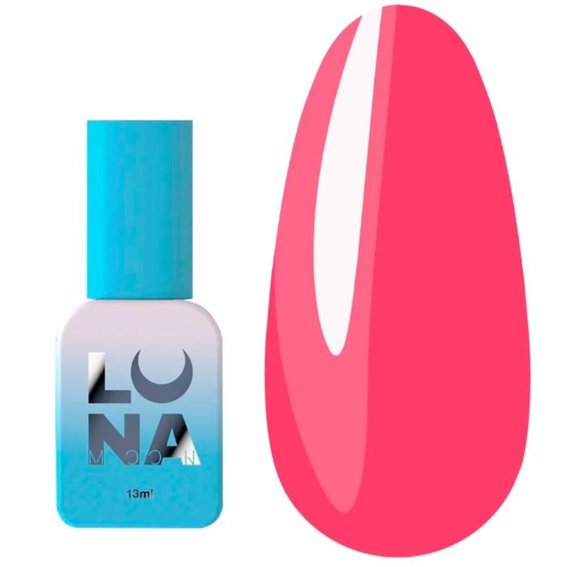 Lakier hybrydowy LUNA №154 neonowy gorący róż 13 ml - Фото №1