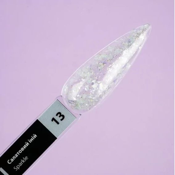 Гель-лак TUFI profi PREMIUM Sparkle 13 салатовый иней 5 мл (0243548) - Фото №4