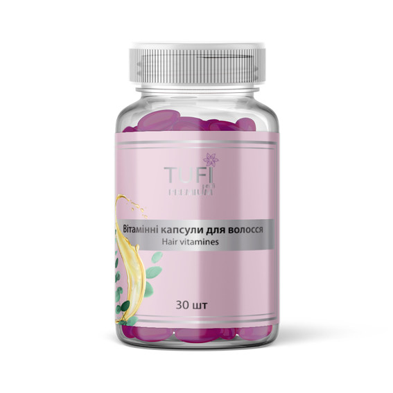 Vitamin capsules TUFI profi PREMIUM for hair nutrition and strength 30 pcs (0244117) - Фото №1