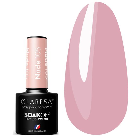 Gel polish Claresa NUDE 105 beige 5 ml - Фото №1