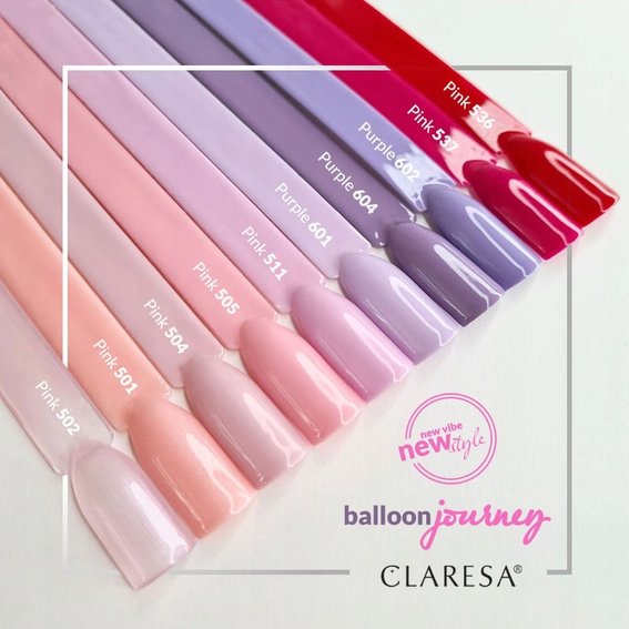 Lakier hybrydowy Claresa PINK 504 różowy 5 ml - Фото №2