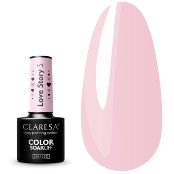 Lakier hybrydowy Claresa LOVE STORY 3  -5 ml - Фото №1