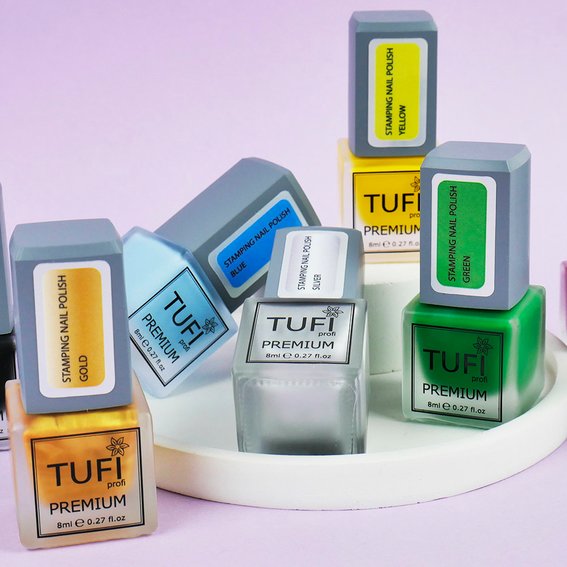 Лак для стемпінгу TUFI profi PREMIUM Stamping зелений 8 мл (0295879) - Фото №4