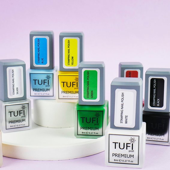 Лак для стемпінгу TUFI profi PREMIUM Stamping срібло 8 мл (0295882) - Фото №4