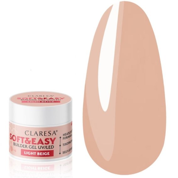 Гель для наращивания SOFT&EASY BUILDER GEL LIGHT BEIGE 90 г
