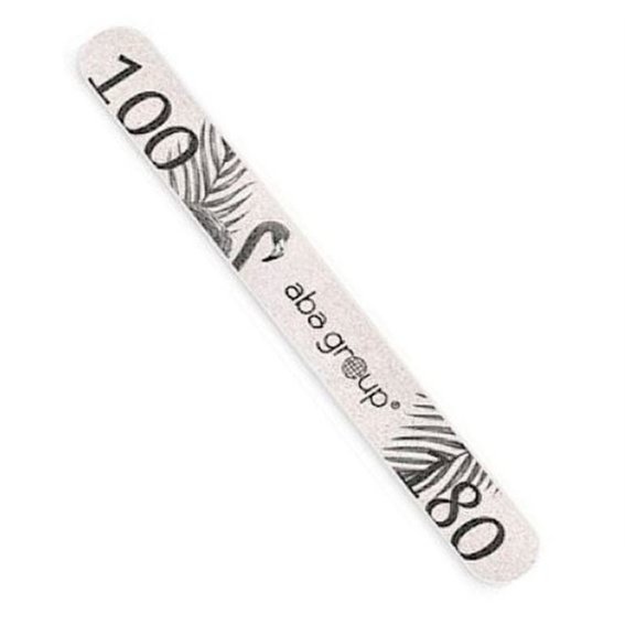 Aba Group Пилочка для ногтей PROSTY 100/180 SLIM - FLAMING, 25 шт - Фото №1
