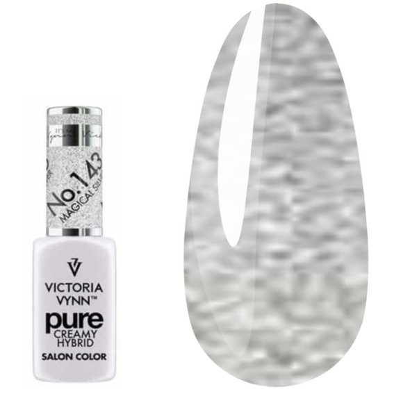 Гель лак Victoria Vynn PURE CREAMY HYBRID 143 Magical Silver