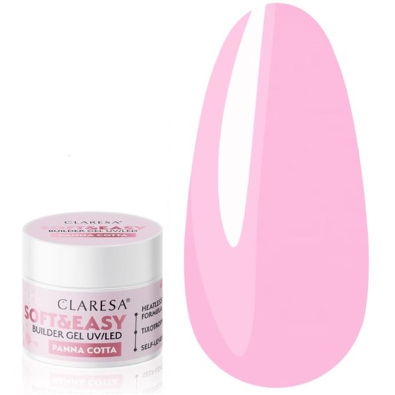 Гель для наращивания CLARESA  SOFT&EASY BUILDER GEL PANNA COTTA 45 г