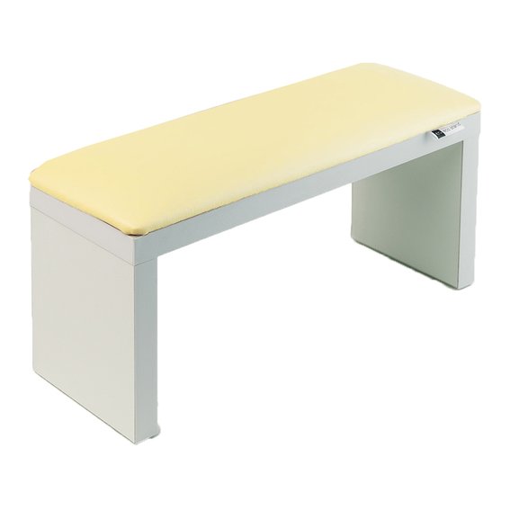 Подлокотник ECOSTAND Wood бежевый на белых ножках 320х160х110 мм (0304532)