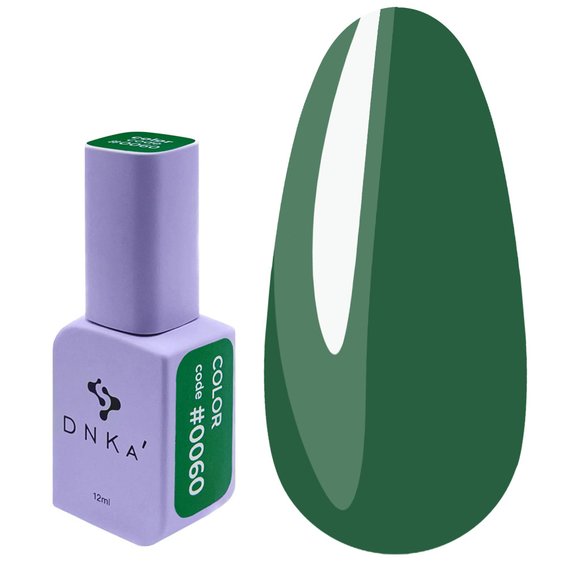Lakier hybrydowy DNKa 0060 miętowo-zielony 12 ml (GPDC0060) - Фото №1