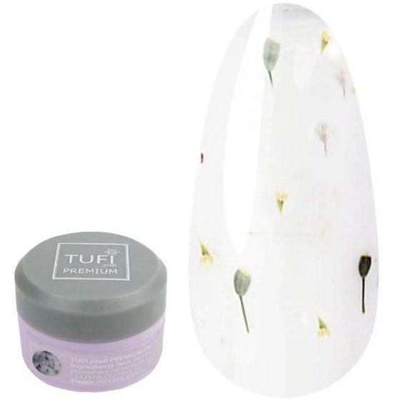 Гель-лак TUFI profi PREMIUM Bloom 04 с сухоцветами аллиум 5мл - Фото №1