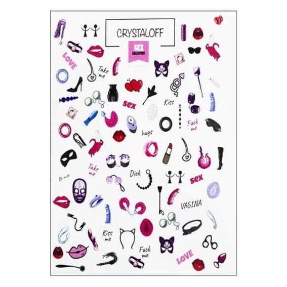 Слайдер дизайн Crystaloff Nail Design 510 sex
