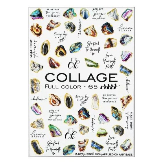 Слайдер дизайн Crystaloff Collage full color 65 камни