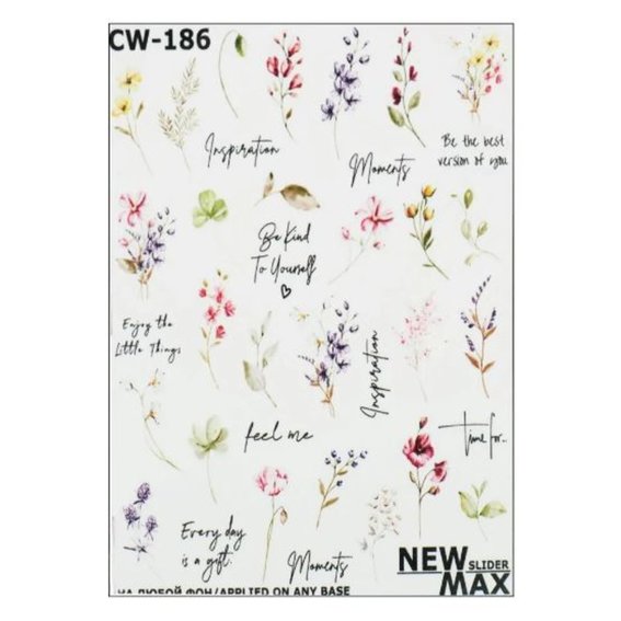 Слайдер дизайн Crystaloff New Max cw-186 листья, цветы