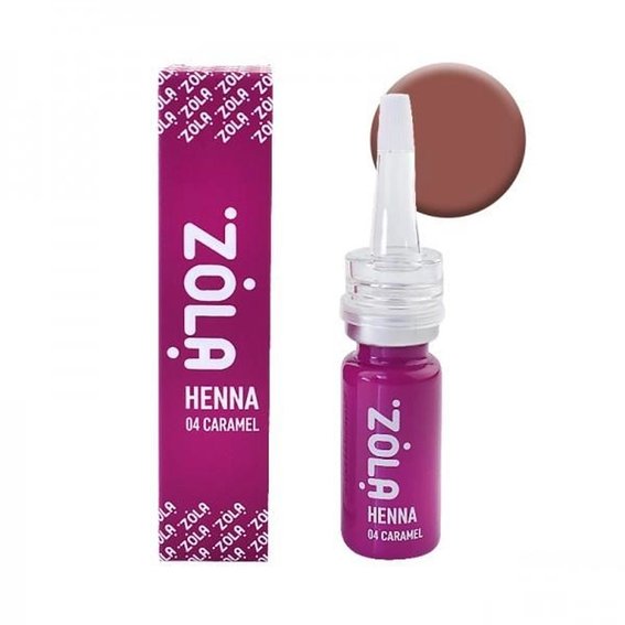 Henna do brwi ZOLA "Henna №04 Caramel" jasny odcień 10g - Фото №2