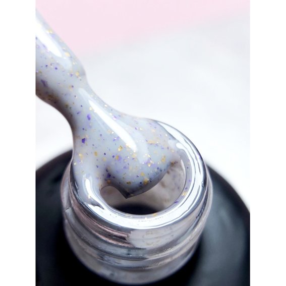 База Dark Pro Base Potal 34 розовый с поталью, 15 ml - Фото №2