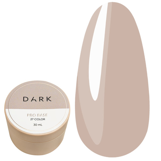 Baza hybrydowa DARK PRO base 27 jasnoróżowy, 30 ml - Фото №1