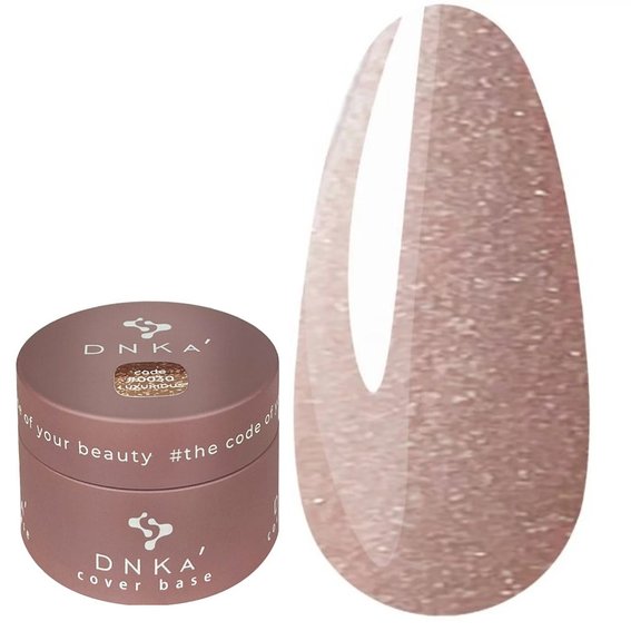 Baza hybrydowa DNKa Cover #0030 Luxurious  brązowo-beżowy ze srebrnym połyskiem 30 ml (DNKA0030-30) - Фото №1