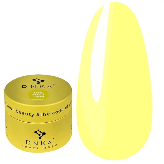 Baza hybrydowa DNKa Cover #0072 Crash żółty neon 30 ml (DNKA0072-30) - Фото №1