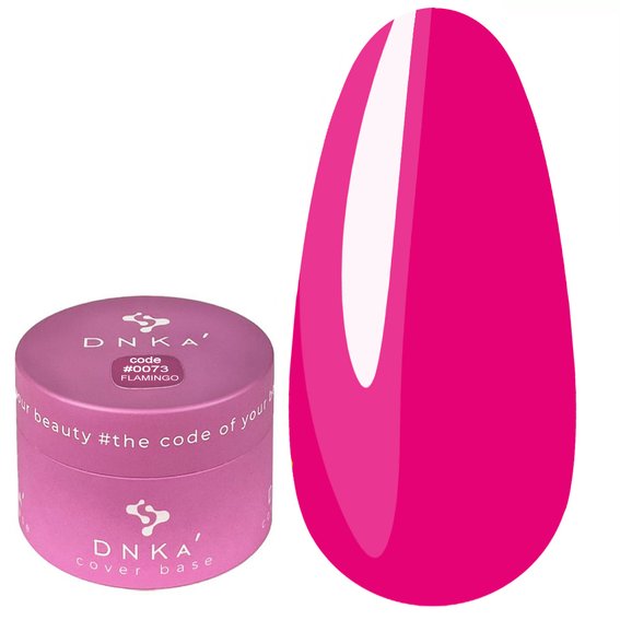 Baza hybrydowa DNKa Cover #0073 Flamingo różowy neon 30 ml (DNKA0073-30) - Фото №1