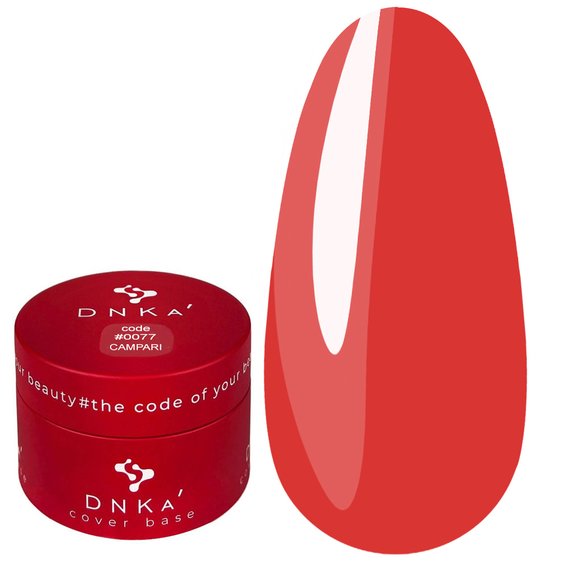 Baza hybrydowa DNKa Cover #0077 Campari czerwony neon 30 ml (DNKA0077-30) - Фото №1