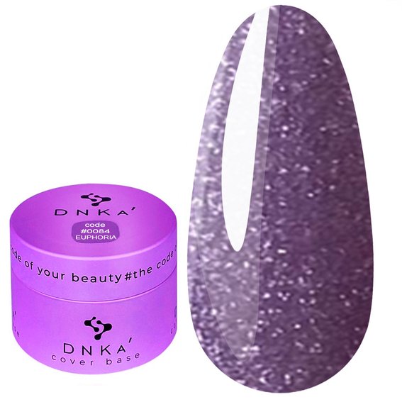 Baza hybrydowa DNKa Cover #0084 Euphoria miękki liliowy odblask 30 ml (DNKA0084-30) - Фото №1