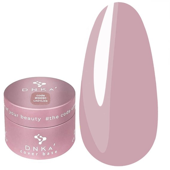 Baza hybrydowa DNKa Cover #0091 Ladylike beżowy 30 ml (DNKA0091-30) - Фото №1