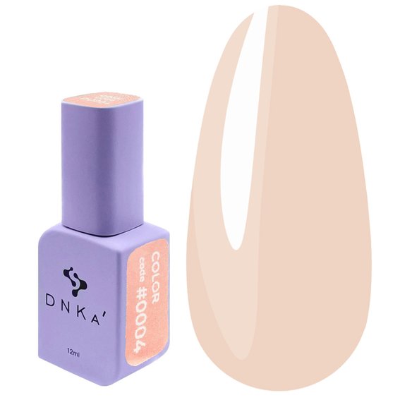 Lakier hybrydowy DNKa 0004 różowy beż 12 ml (GPDC0004) - Фото №1