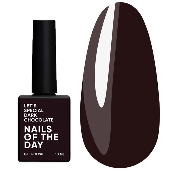 Гель-лак NAILSOFTHEDAY Let's special dark chocolate, 10 ml - Фото №1