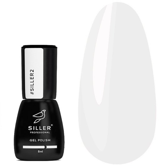 Gel polish SILLER №002 white 8 ml (u0000001608) - Фото №1