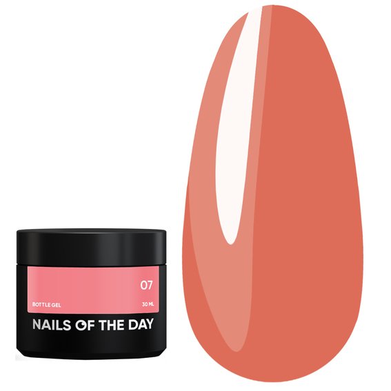 Гель NAILSOFTHEDAY Bottle gel 07 нюд, 30 мл - Фото №1