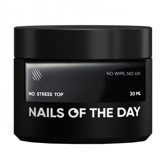 Top hybrydowy NAILSOFTHEDAY No stress top no wipe, 30 ml