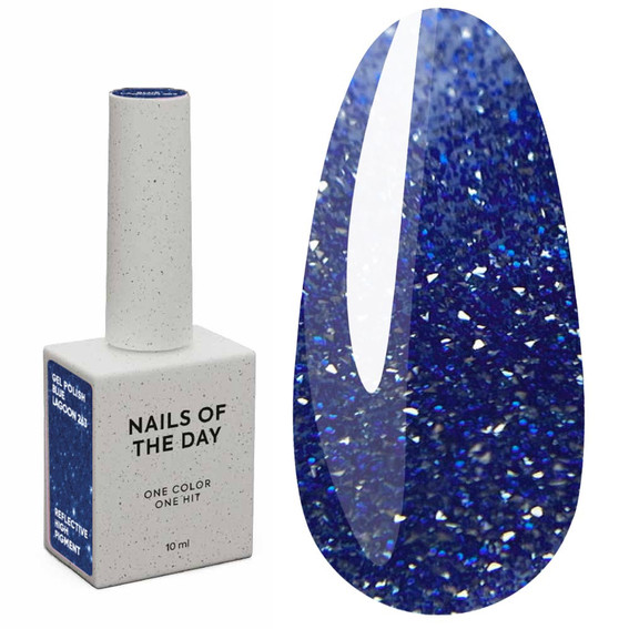 Gel polish NAILSOFTHENIGHT Blue Lagoon, 10 ml - Фото №1
