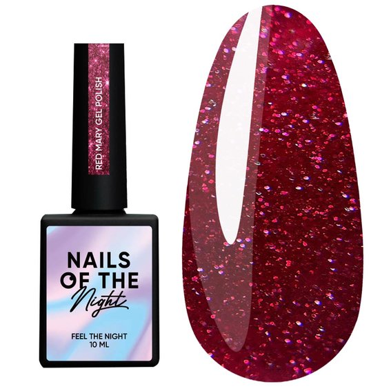 Гель-лак NAILSOFTHENIGHT Red Mary, 10 ml - Фото №1