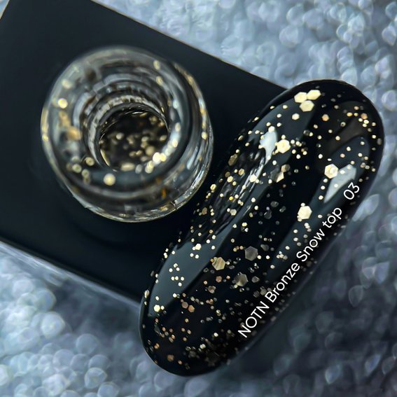 Топ NAILSOFTHENIGHT Bronze Snow top 03, 10 ml - Фото №2