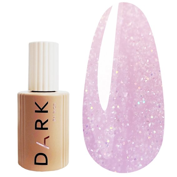 База DARK PRO base Shine 03 молочно-розовый с блестками 15 мл - Фото №1
