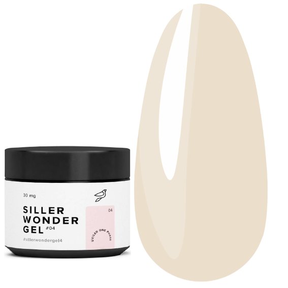 Гель для наращивания Siller UV/LED One Phase Wonder Gel № 4 светло-розовый 30 мл (u0000008789) - Фото №1