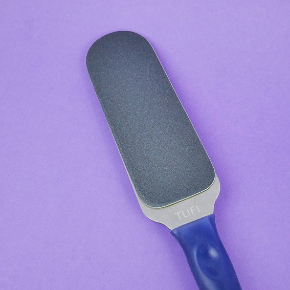 PODO TUFI profi PREMIUM metallic pedicure base file with silicone handle with changeable files 80/180 grit (0300685) - Фото №7