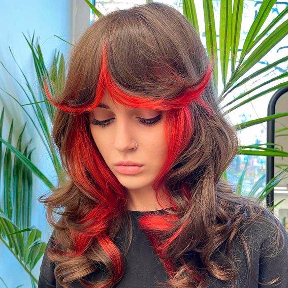 Red hair (Zone dyeing)