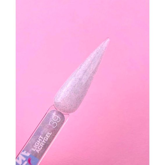 Acrygel LUNA Light №39 milky with glitter 13 ml (249-2410-0478) - Фото №3