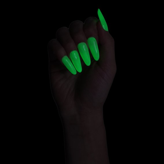 Lakier hybrydowy MakeAR Glow in Dark DG01 jasnozielony 8 ml - Фото №3