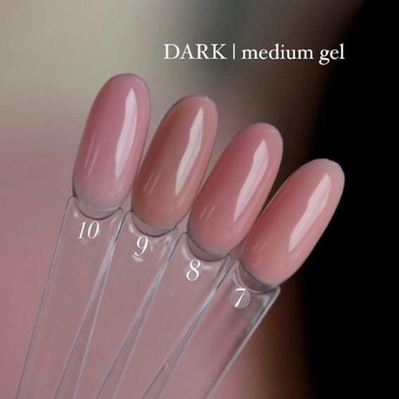 Гель для наращивания DARK Medium Gel №09  бежевый 15 мл - Фото №4