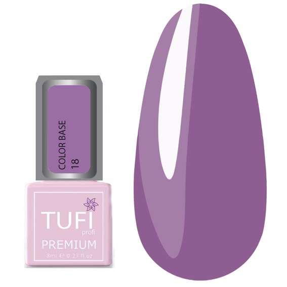 Цветная база TUFI profi PREMIUM Color Base 018 горная лаванда 8 мл (0123357) - Фото №1