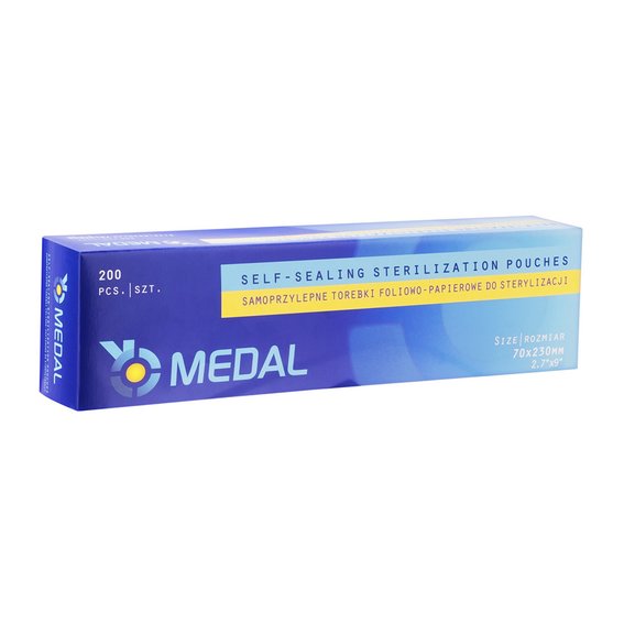 Пакеты для стерилизации в автоклав MEDAL 70x230 мм (200 шт.)