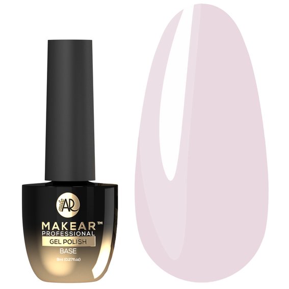MAKEAR Nude Rubber Base NRB02 French Pink 8 ml - Фото №1