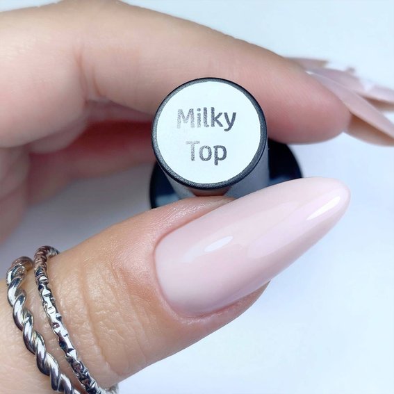Top hybrydowy MakeAR Milky bez lepkiej warstwy 8 ml - Фото №2