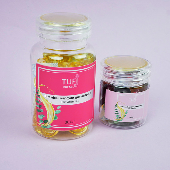 Vitamin capsules TUFI profi PREMIUM for shine and smoothness of hair 30 pcs (0307307) - Фото №4