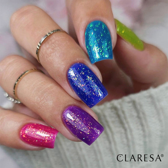 База для ногтей CLARESA RAINBOW JELLO BASE Violet 5 г - Фото №3