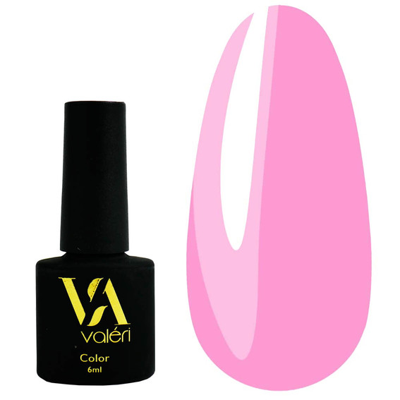 Lakier hybrydowy VALERI Color № 60 różowy flaming 6 ml (VA60) - Фото №1
