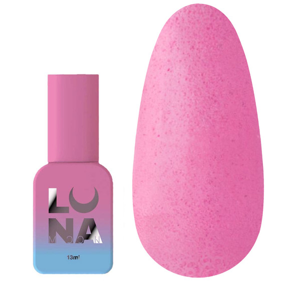 Top hybrydowy LUNA Matte Sand Pink Non Wipe bez lepkiej warstwy z efektem piaskowej tekstury róż 13 ml (300-3431) - Фото №1